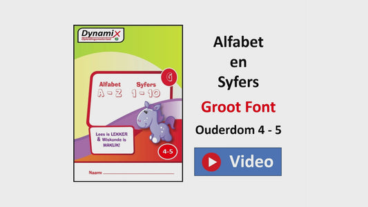 WB 002 A - Alfabet en Syfers Groot Font
