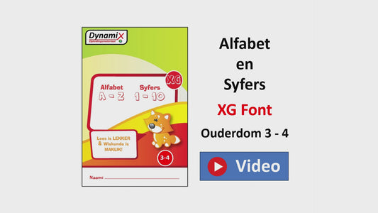 WB 001 A - Alfabet en Syfers XG Font